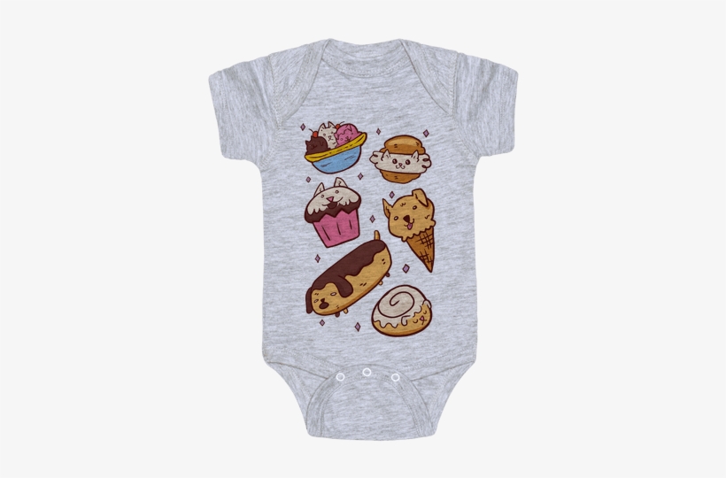 Kawaii Food Dogs Baby Onesy - Heavy Metal Baby Clothes, transparent png #1115812