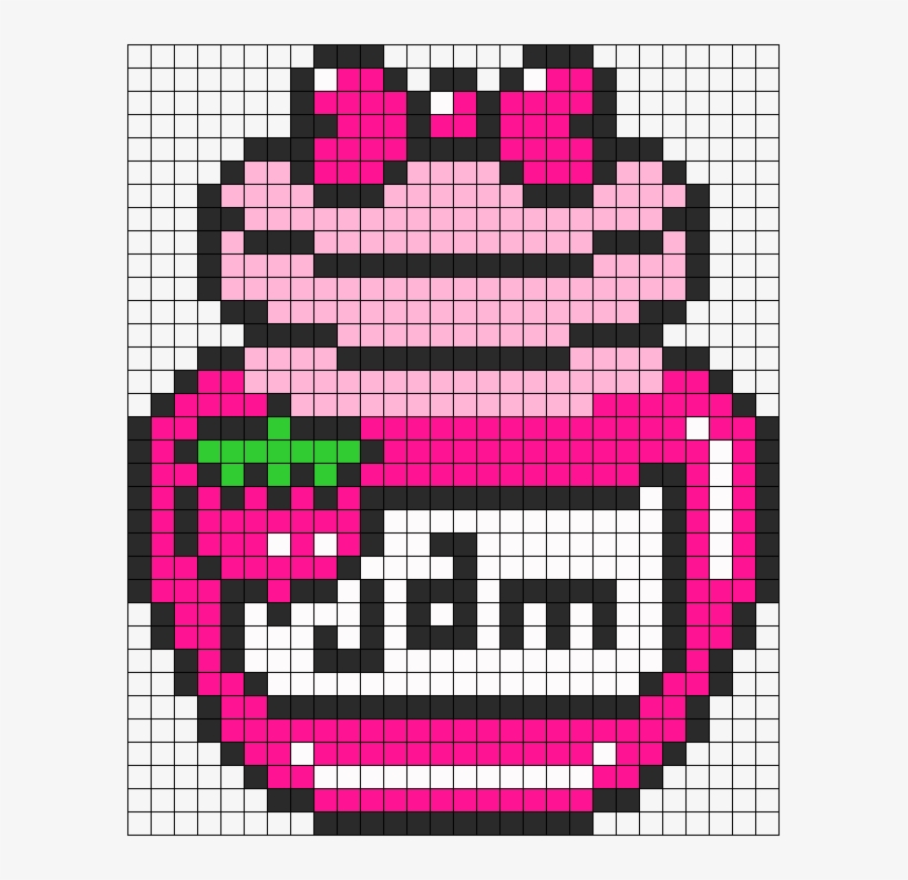 Kawaii Jam Perler Bead Pattern / Bead Sprite - Perler Beads Sooo Cute, transparent png #1116052