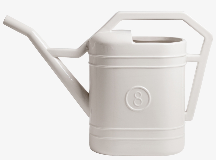 Estetico Quotidiano Porcelain Watering Can - Gießkanne Weiß Kunststoff Groß, transparent png #1116156