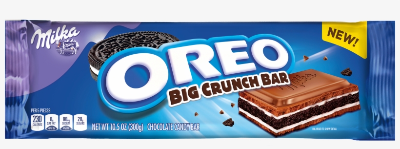 The Milka Oreo Big Crunch Chocolate Candy Bar Consists, transparent png #1116182
