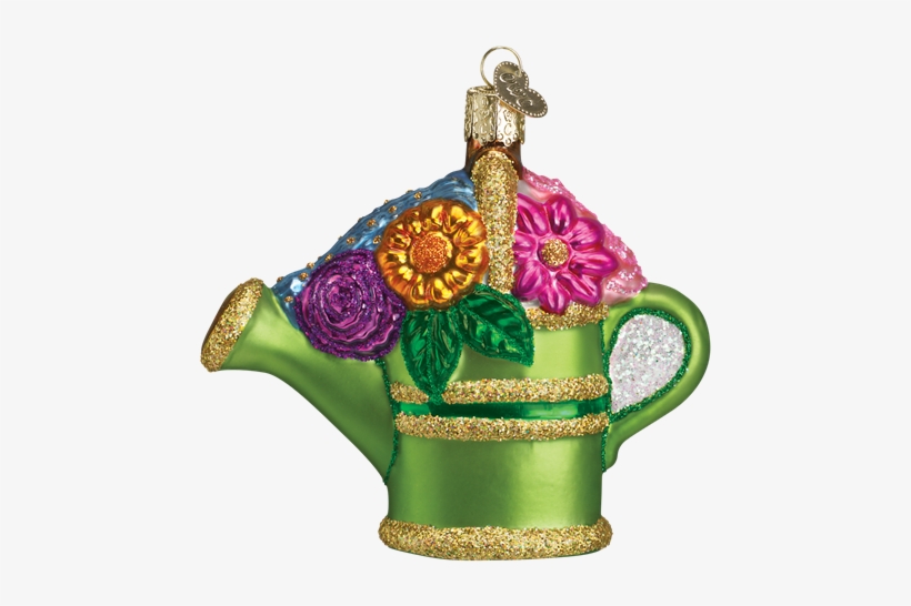 Picture Of Watering Can - Old World Christmas Garden Watering Can Christmas Ornament, transparent png #1116583