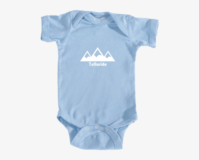 Ski Telluride, Colorado Snowy Mountain - Geek Baby Clothes, Geek Baby Onesie, Geekery Onesie,, transparent png #1116646
