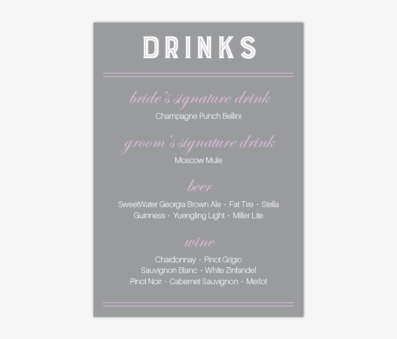 Drink Menu, transparent png #1116672