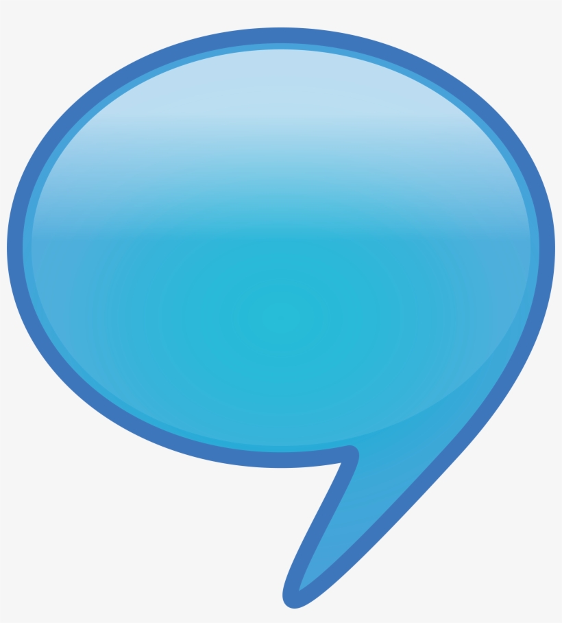 Dialog Bubble - Blue Dialog Box Png, transparent png #1117006