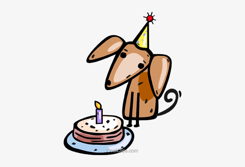 Puppy With His Birthday Cake Royalty Free Vector Clip - Happy Birthday Dog Long Sleeve T-shirt, transparent png #1117284