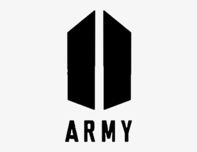 Army Bts Armybts Btsarmy Logoarmy Armylogo Logoblack - Army Bts Logo Png, transparent png #1117719