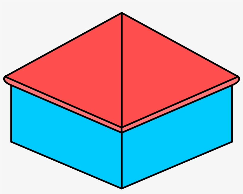 Hip Roof - Source - Source - Http - //en - Wikipedia - Dach Namiotowy, transparent png #1118002