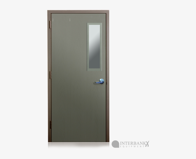 Metal Door Png - Metal Door With Window, transparent png #1118099