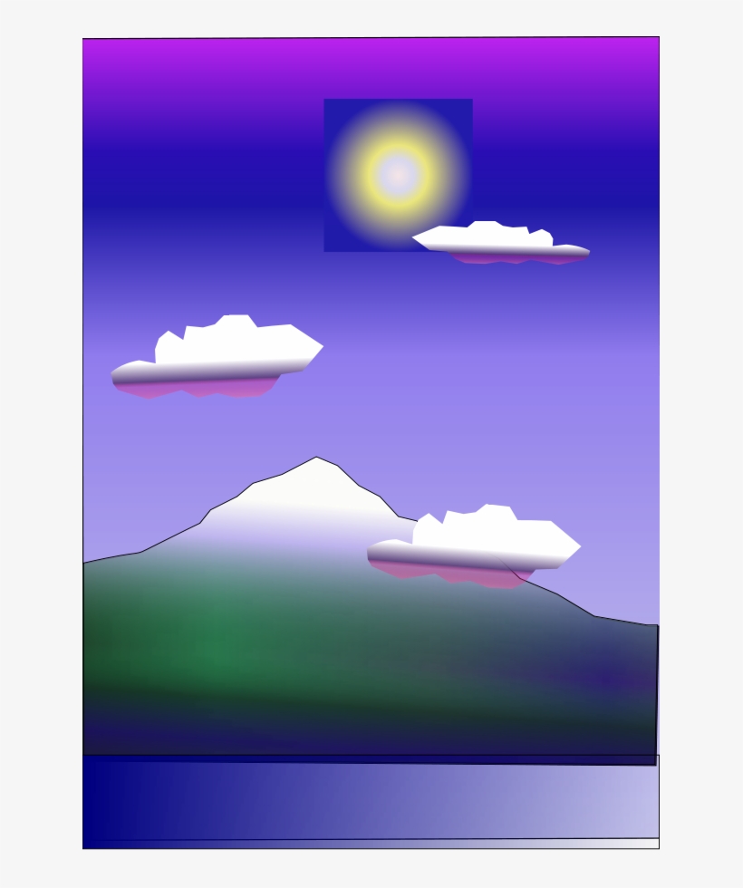 How To Set Use Snow Capped Mountain And The Sun Icon, transparent png #1118404