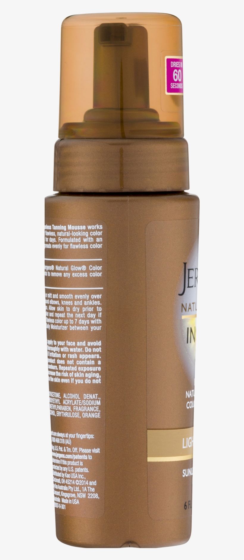Jergens Natural Glow Instant Sun™ Light Bronze Sunless - Cosmetics, transparent png #1118545