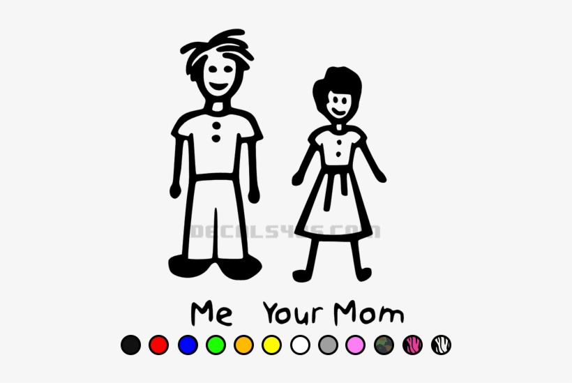 Stick Family Coming Soon Decal - Mom Stick Figure, transparent png #1118632