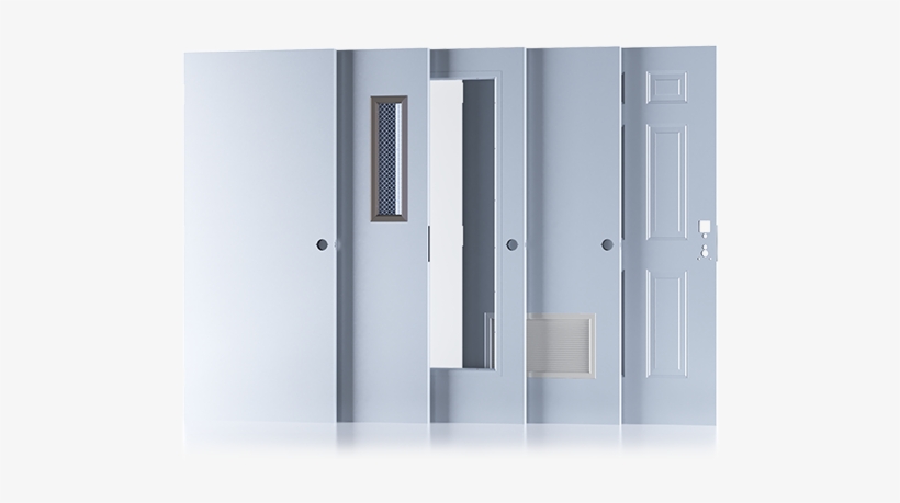 Full Flush Galvanneal Steel Commercial Metal Doors - Sliding Door, transparent png #1118787