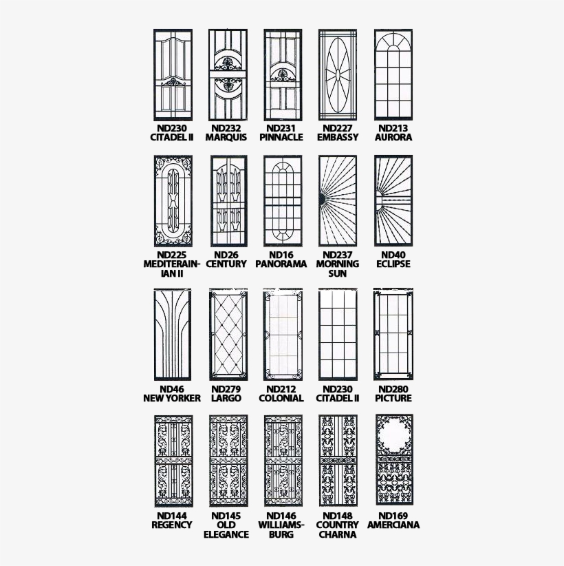 Inspiring Black Metal Screen Doors And Contemporary - White Metal Screen Doors, transparent png #1118815