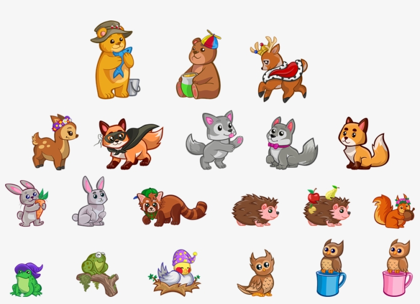Baby Animals, Bear, Bunny, Cute Animals, Deer, Doe - Free Printable Animal  Stickers - Free Transparent PNG Download - PNGkey