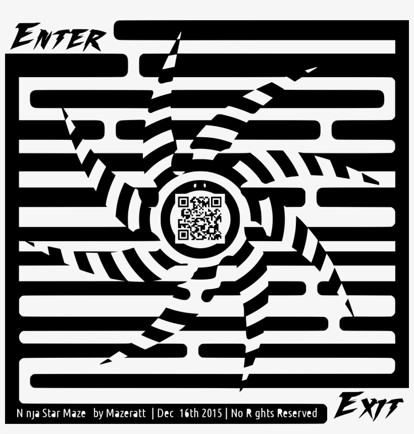 This Free Icons Png Design Of Ninja Star Maze, transparent png #1119506