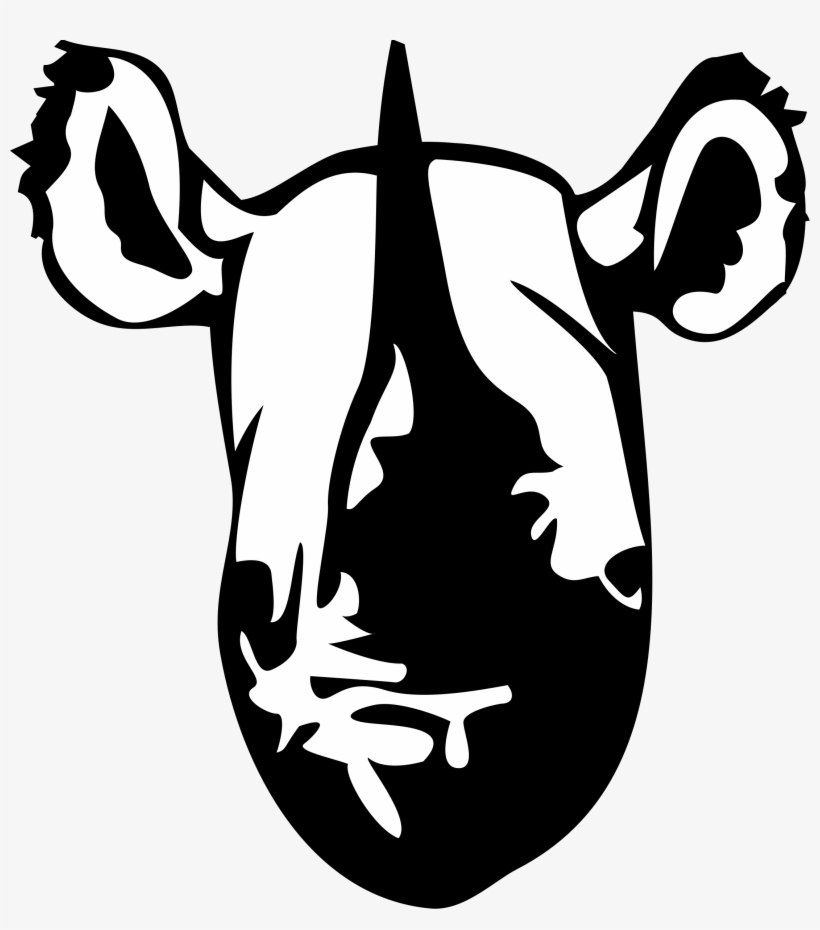 Rhinoceros Head Clip Art At Clker Com - Black And White Rhino Head, transparent png #1119529