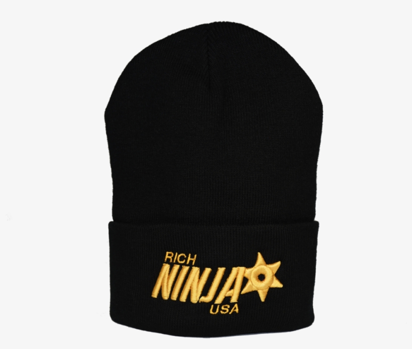 Rich Ninja Star Beanie Black, transparent png #1119635