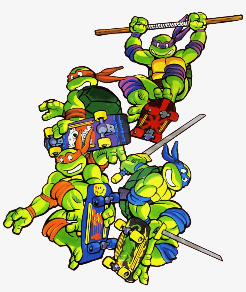 Ninja Turtles In Time Snes Transparent Png Svg Royalty - Teenage Mutant Hero Turtles Ii, transparent png #1119662
