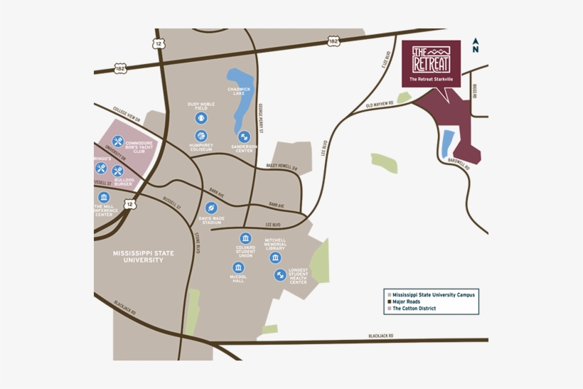 Retreat At Starkville Google Map Image - Retreat Starkville Map, transparent png #1119737