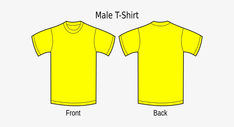 Camisa Cliparts - Yellow T Shirt Vector, transparent png #1119890