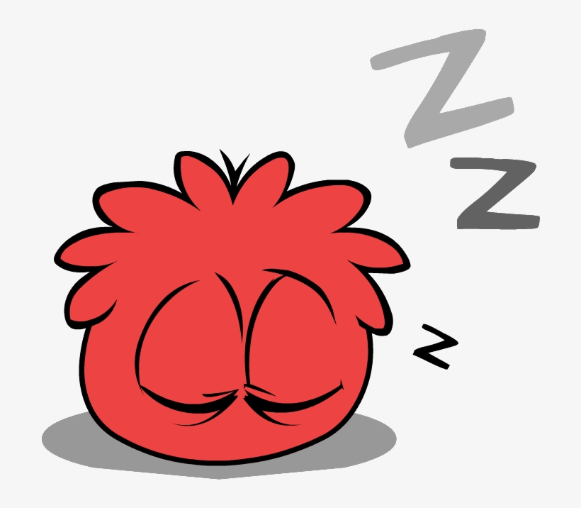 Puffle Sleeping - Club Penguin Unreleased Puffles, transparent png #1120832