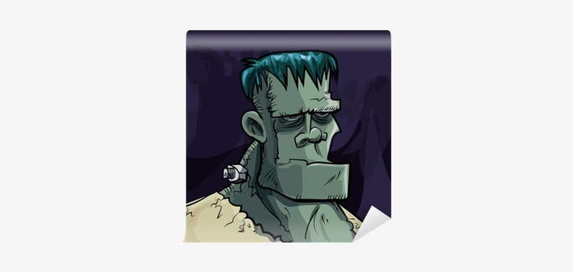 Cartoon Frankenstein Monster Head Wall Mural • Pixers® - Cartoon Dracula Frankenstein Etc, transparent png #1120924