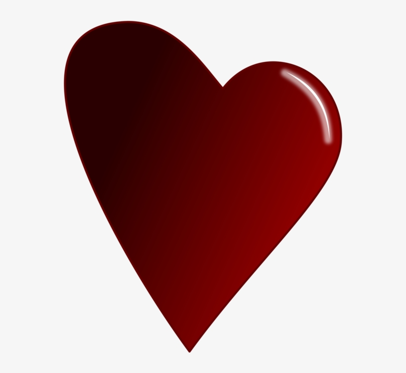 Computer Icons Drawing Line Art Cartoon Heart - Dark Red Heart Png, transparent png #1121023