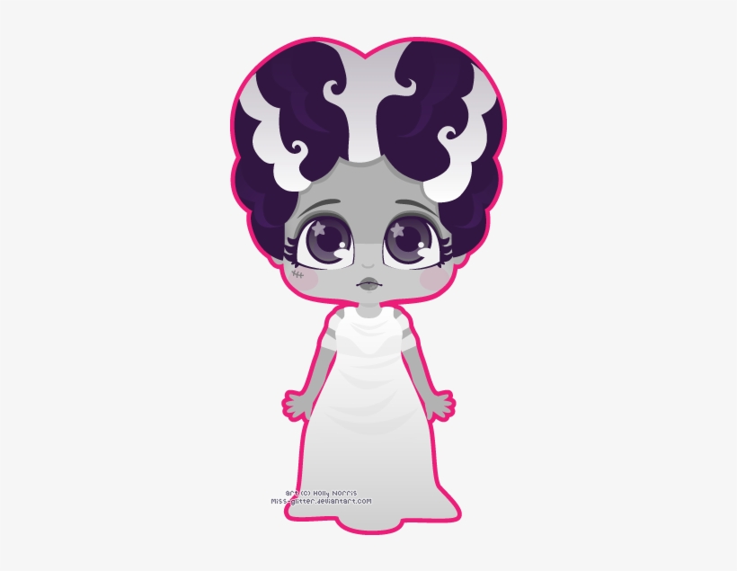 Svg Black And White Bride Of By Miss Glitter On Deviantart - Bride Of Frankenstein Clipart, transparent png #1121170