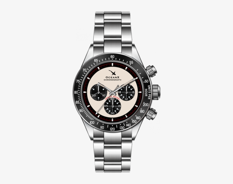 Speed Racer Chronograph - Oceanx Sharkmaster 600 Sms613, transparent png #1121171