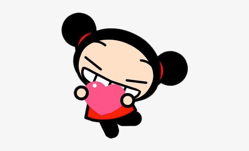 Pucca Holding Heart Png - Pucca Png, transparent png #1121404