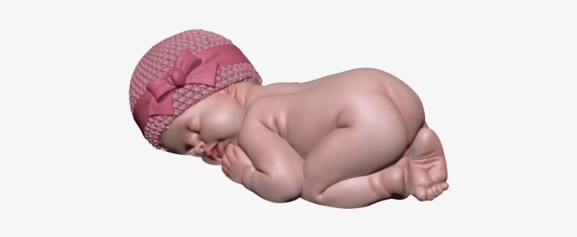 Bow Hat M-xl Baby - Baby Sleeping Png, transparent png #1121700