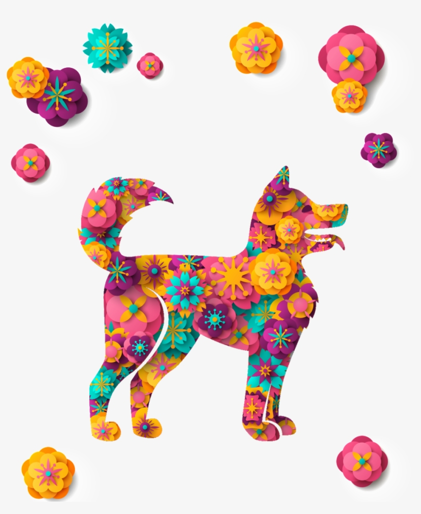 Designed Puppy's Transparent Decorative - Dog, transparent png #1121735
