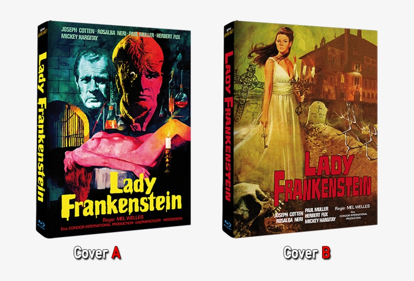The 2 Mediabooks Will Be Limited To 499 Copies Each - Lady Frankenstein Bluray, transparent png #1121864
