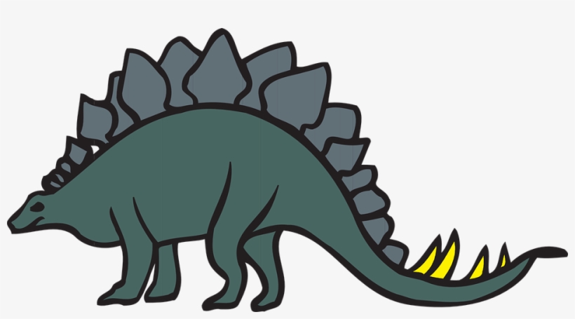 Dinosaur Tail Cliparts - Stegosaurus Clip Art, transparent png #1122008