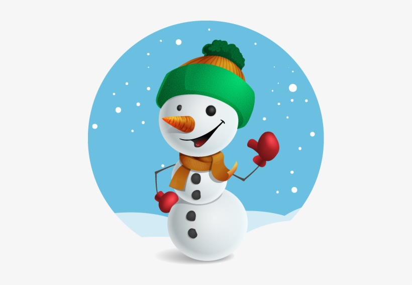 Free Cute Snowman Clip Art - Snowman Vector, transparent png #1122269