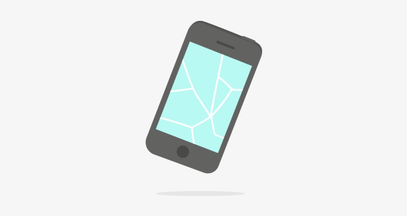 Cracked Screen Mobile Phone - Icon Ringtone, transparent png #1122399