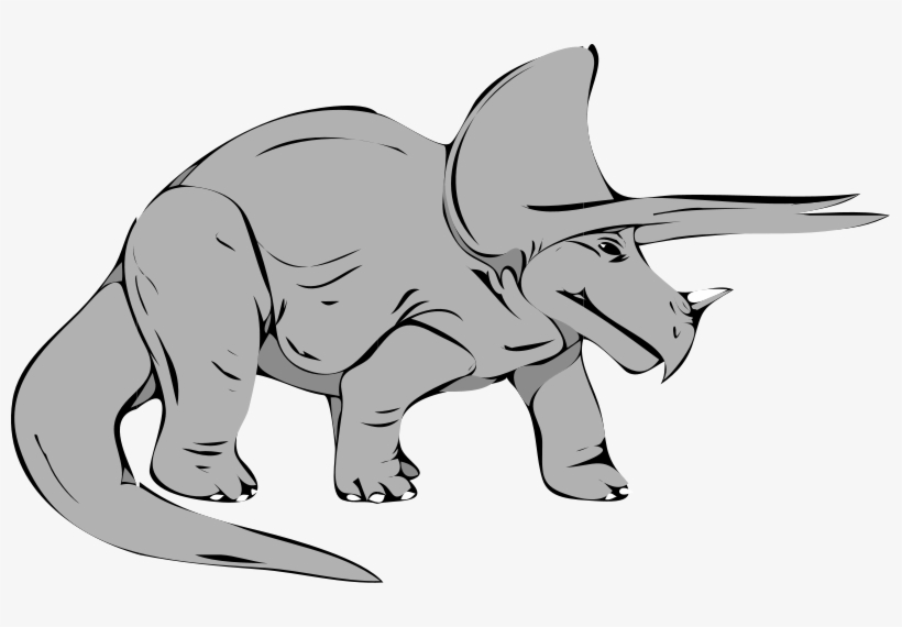 Dinosaur Clipart - Triceratops Clip Art, transparent png #1122450