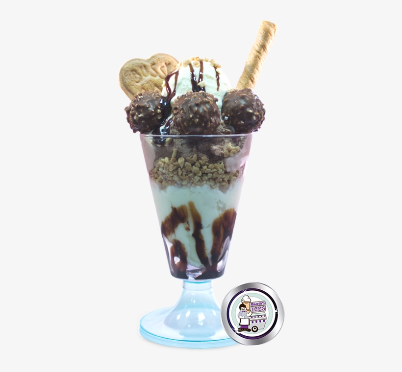 Ferrero Sundae - Ferrero Rocher Ice Cream Sundae, transparent png #1123118