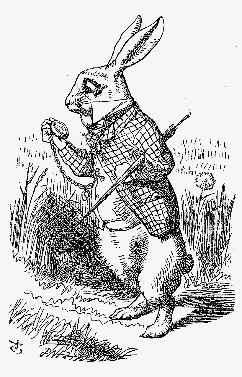 Alice In Wonderland - John Tenniel White Rabbit, transparent png #1123243