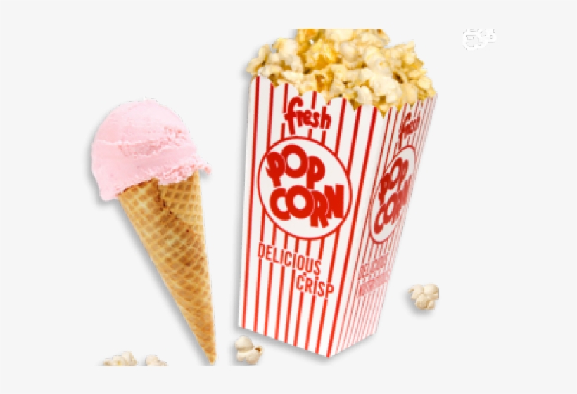Ice Cream Clipart Popcorn - Retro Popcorn Scoop Box Large 50ct, transparent png #1123271