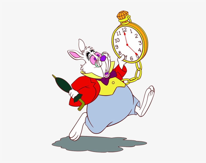 White Rabbit Clipart - I M Late For A Very Important Date - Free  Transparent PNG Download - PNGkey
