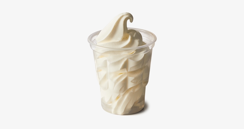 Plain Sundae - Mcdonalds Plain Sundae, transparent png #1123352