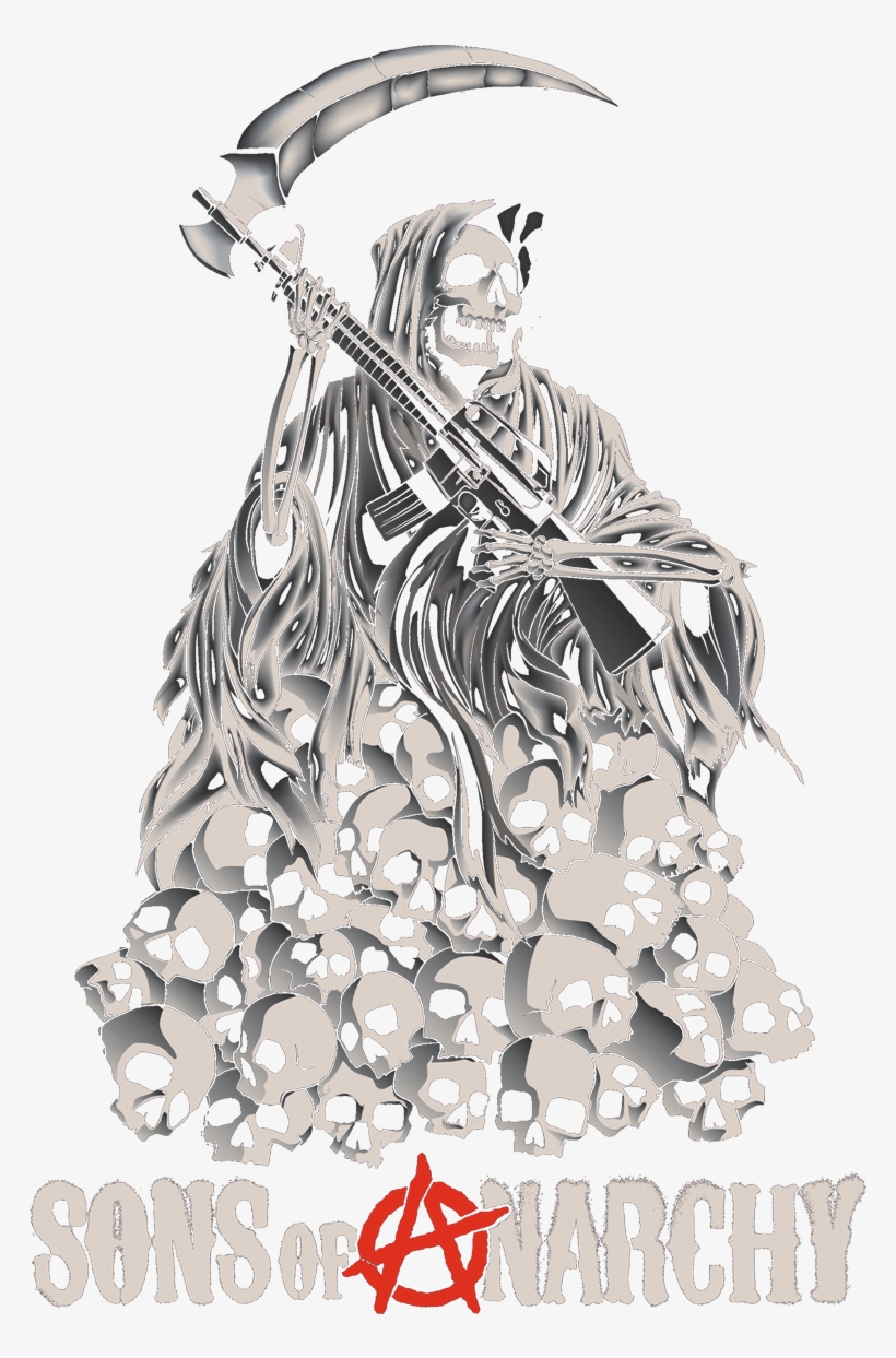 Sons Of Anarchy Pile Of Skulls Men's Regular Fit T-shirt - Hoodie, transparent png #1123571