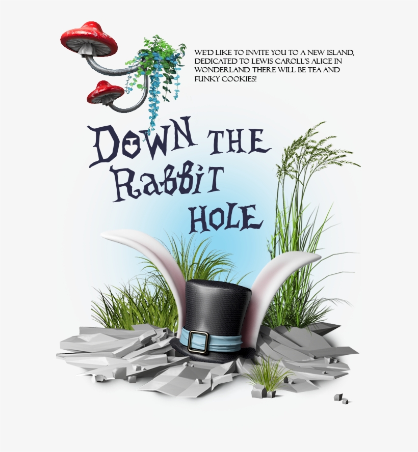 Down The Rabbit Hole - Ivy Garden - Large Wall Decals Stickers Appliques Home, transparent png #1123653