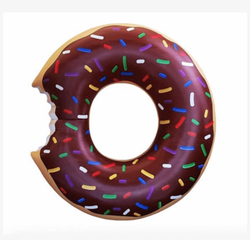Big Mouth Chocolate Donut Pool Float, transparent png #1123656