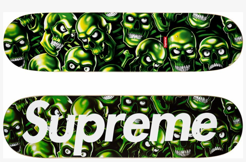 Image Of Supreme Skull Pile Deck - Supreme Skull Pile Skateboard, transparent png #1124175