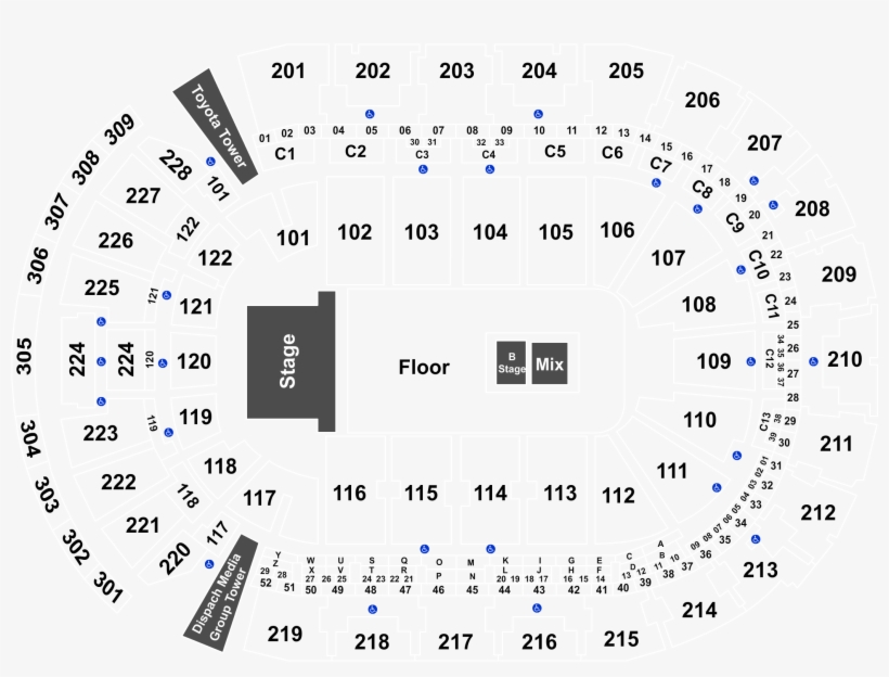 Full Map - Trans Siberian Orchestra Nationwide Arena, transparent png #1124245