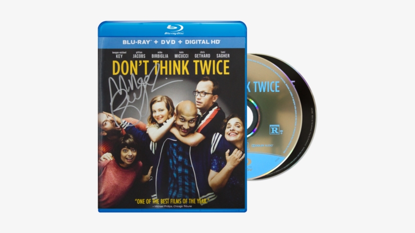 Don't Think Twice Autographed By Mike Blu-ray Dvd - Don't Think Twice Blu-ray, transparent png #1124312