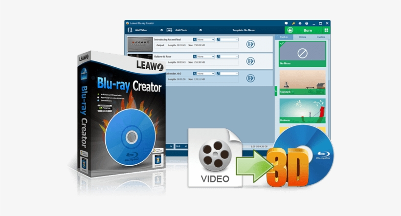 Blu Ray Creator - Leawo Blu-ray Creator, Download Version, transparent png #1124332