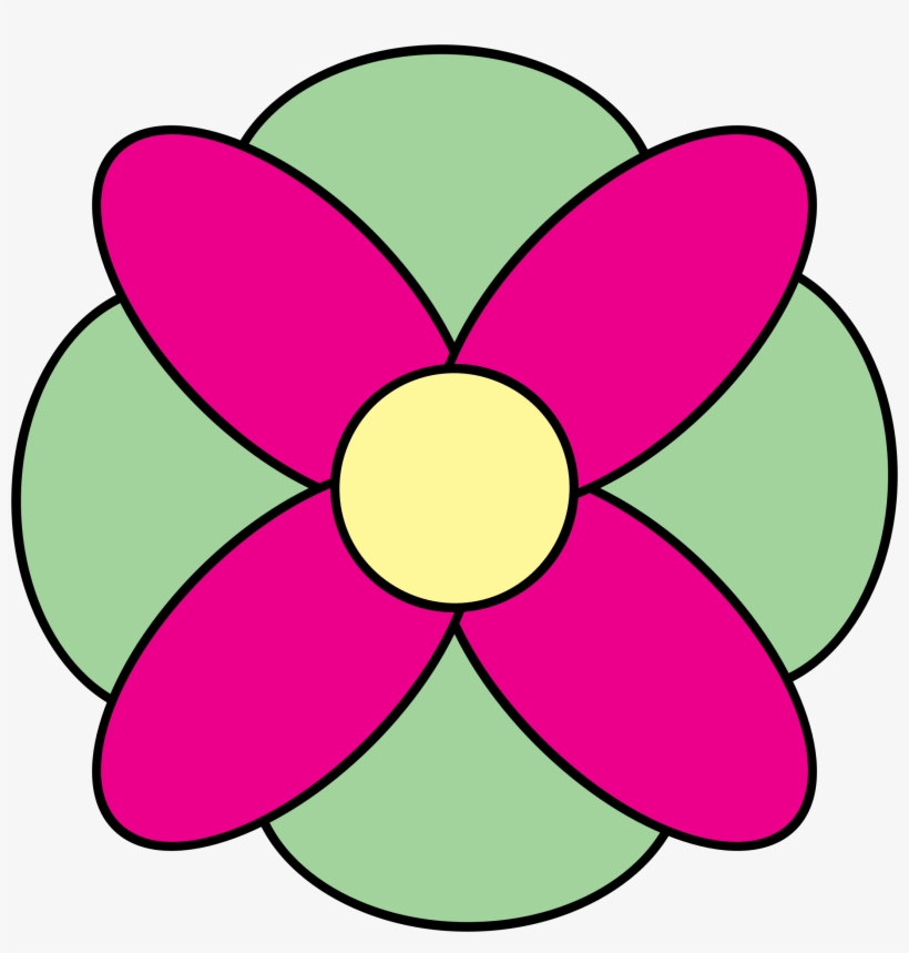 This Free Icons Png Design Of 4 Petal Flower Doodle, transparent png #1124509